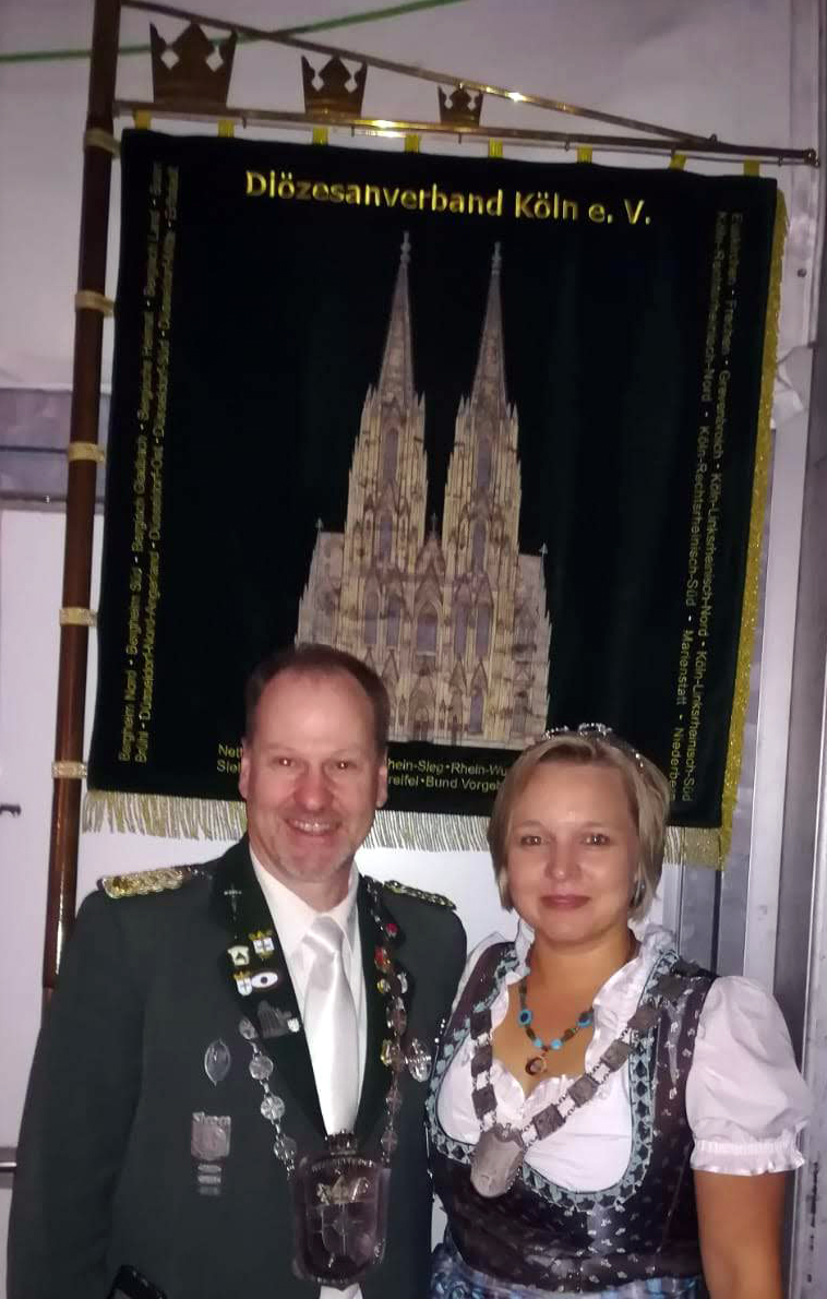 Diözesankönig Reiner Arenz 2017 mit Diözesankönigin 2018 Helga Klein